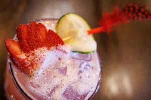 cucumber strawberry cocktail